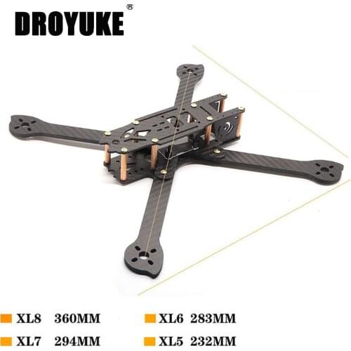 Hot sale 3K Carbon Fiber XL5 232mm XL6 283mm XL7 294mm XL8 360mm TrueX 5/6/7/8inch XL340 340mm FPV Freestyle Frame Racing Drone