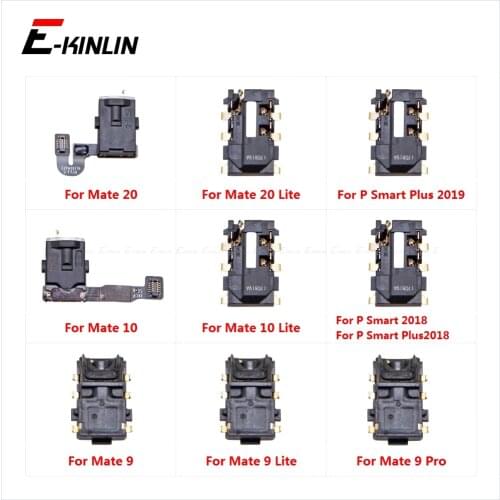 Ear Earphone Jack Audio Flex For HuaWei Mate 20 10 9 Lite Pro P Smart Plus 2019 2018 Headphone Port Connector Repair Parts