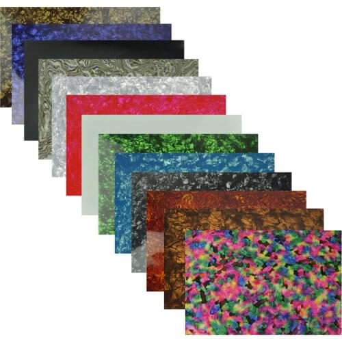 Gauge 0.46mm Celluloid Sheet Film for Pickguard Custom Inlays Guitar Pick Guitar Builder 8''x4'' ( 200mmx100mm)