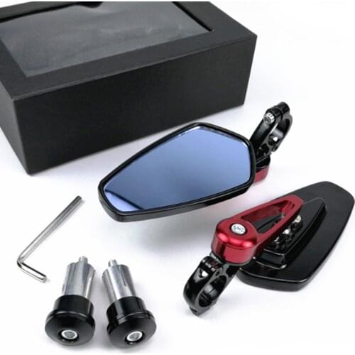 7/8" 22mm Universal Motorcycle Left Right Rearview Mirror Motorbike Handlebar End Side Rear View Mirrors