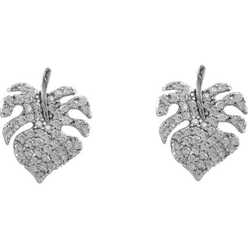 LANFLORA new fashion plant zircon copper alloy women earrings for Anniversary gift birthday party gift cheap wholesale price