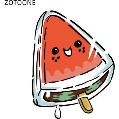 ZOTOONE Iron on Watermelon Patches for Clothes Cute Stickers for Kids DIY Summer Patch for Clothing Heat Transfer Appliques E
