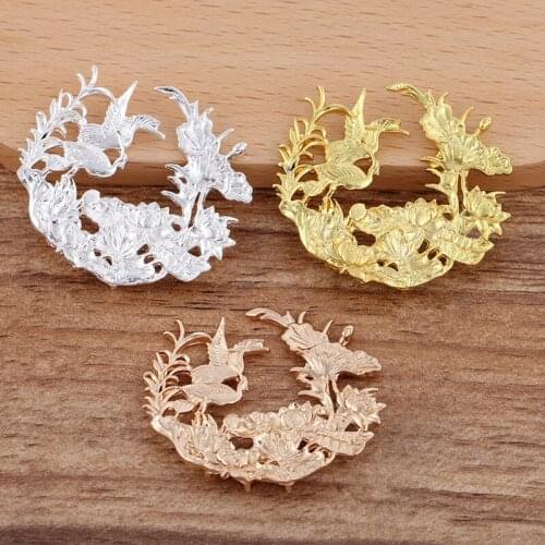 10 Pieces 38*33mm Metal Pendant Bride Tiaras Making Materials Diy Jewelry Accessories