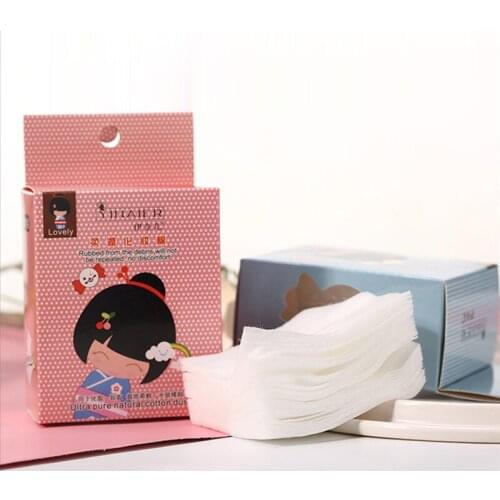 100pcs/lot Non-woven High Quality Cosmetic Cotton Pads Makeup Remover Soft Makeup Remover Pads Ultrathin Cotton Pad