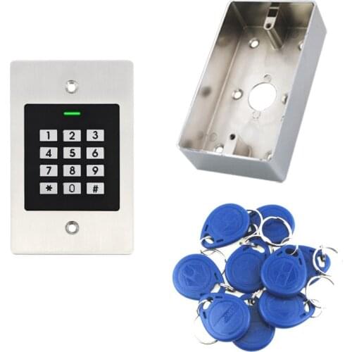 125KHz RFID Access Control Keypad EM Card Reader Door Access Control System Door Lock Opener Keyboard System