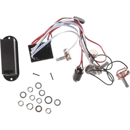 3 Band EQ Preamp Circuit Guitar Dual Potentiometer For Active Bass Pickup Dropship