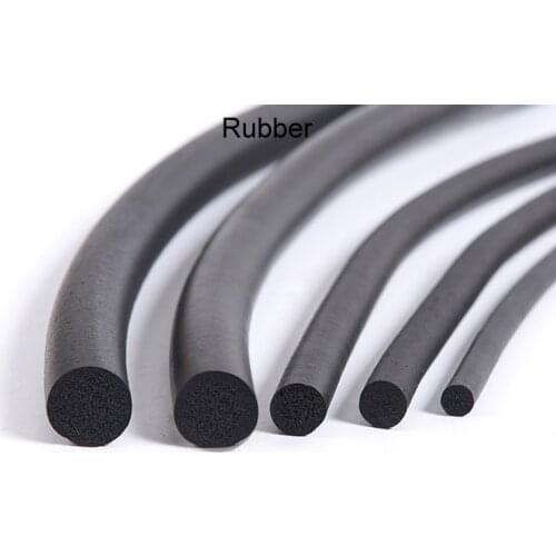 5meter 3/4/5/6/7/8/9/10/12/14/16/18/20mm EPDM O type round Sealing Strip Sound proofing dustproof Foamed O seal strop