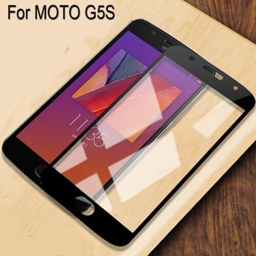 2PCS Full Curved Screen Protector For MOTO G5S g5s Full Cover Tempered Glass For MOTO G5 S Protective Flim motog5s