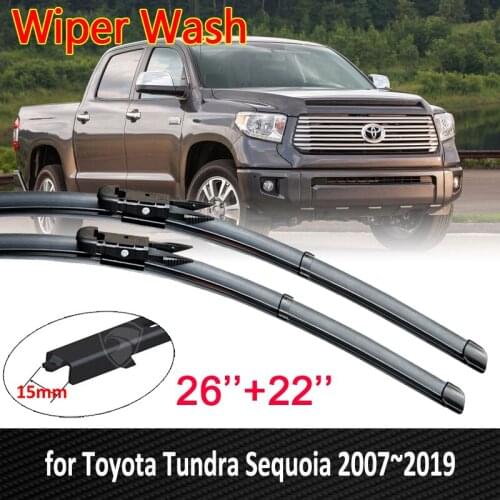 Car Wiper Blade for Toyota Tundra Sequoia 2007~2019 XK50 Windscreen Windshield Wipers Car Stickers 2008 2009 2010 2011 2012