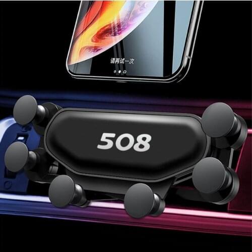 Car Gravity Car Phone Holder Car Air Outlet Mount Mobile Phone Holder Stand Phone GPS Holder Stand Bracket for Peugeot 508