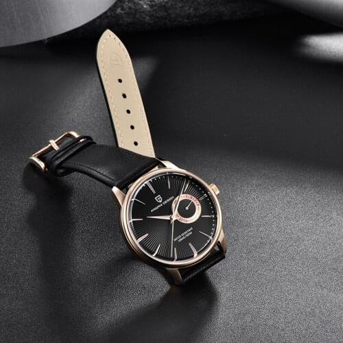 PAGANI DESIGN 2020 New Mens Watch Top Brand Luxury Quartz Watch Men Leather 100M Waterproof Sports Watches Men relojes hombre