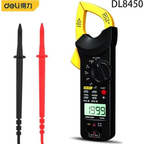 Deli DL8450 Clamp Type Digital Multimeter Electrician Tools Electrical Repair Equipment Debugging Equipment Repair Test Tools