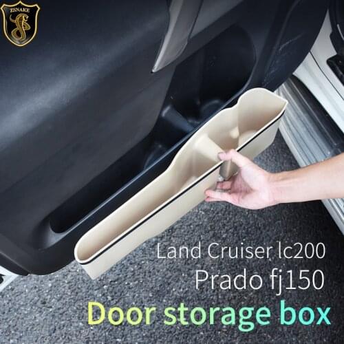 Toyota Prado fj150 door storage box Land Cruiser lc200 storage box protective interior Storage bucket