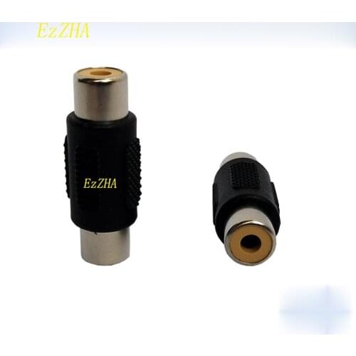EzZHA 1PC New Useful RCA Joiner Coupler Plug Single RCA Female to Female Audio Video AV Cable Adaptor Connector