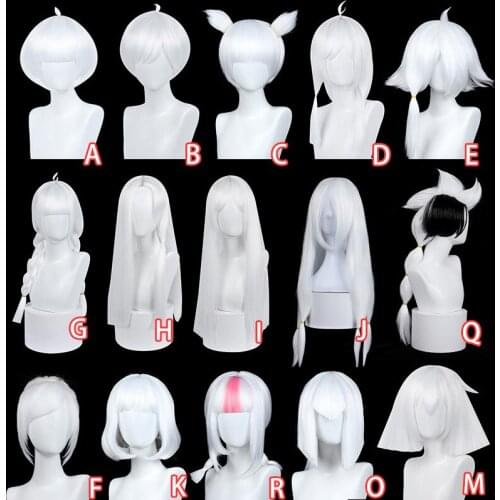 Game Sky Children of Light Cosplay Alef Wig Valley Graduation Kakashi Hairstyle White Cos Hair