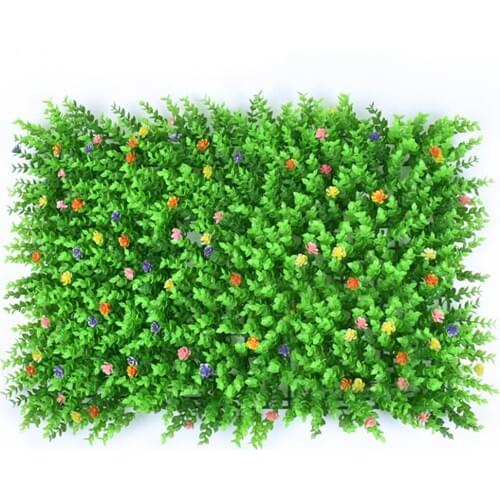 Artificial Plant Plastic Garden Fake Fence Mat Panel Lattice Wall Decoration for Home Wedding Balcony