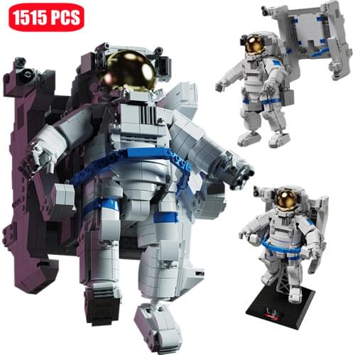 Creator Expert Technical Astronaut Figure Model Building Blocks Ideas Spaceman Bricks Education Toys For Children Birthday Gifts