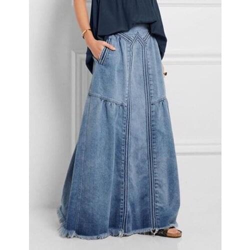 Lugentolo Denim Skirts For Women