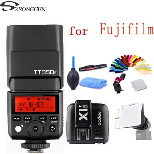 GODOX Mini TT350F X1T-F TTL HSS 2.4GHz 1/8000 s GN36 Flash Pocket lights TT350 + X1TF Trigger for Fujifilm Cameras