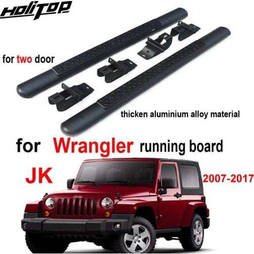 New arrival for Jeep Wrangler JK running board side step bar pedals two door or four door,hot model, factory quality guarantee