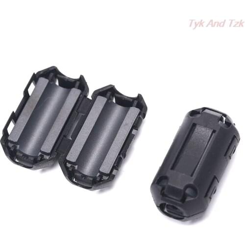 6pcs/lot Clip On EMI RFI Noise Ferrite Core Filter for 7mm Cable N3