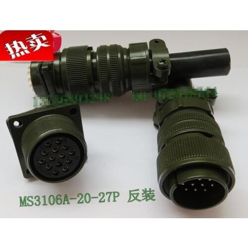 Original new 100% MS3106A20-27P 14 core anti installed 5015 military standard aviation insert standard waterproof connector