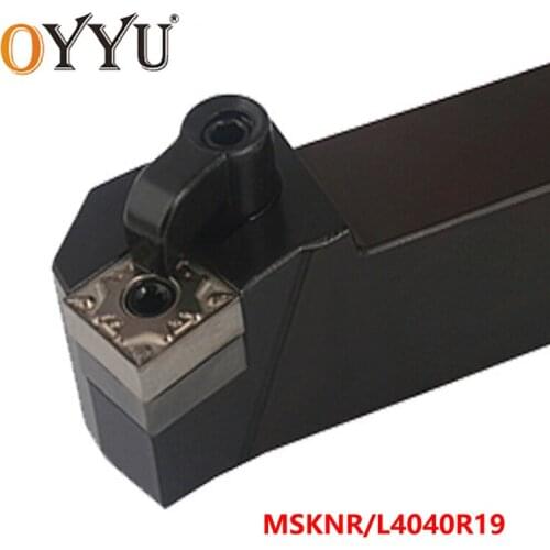 OYYU Large Size MSKNR4040R19 MSKNL4040R19 MSKNR 4040 Turning Lathe Tools Holder MSKNL 40mm CNC use Carbide Inserts SNMG19