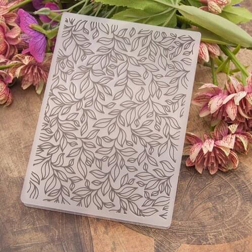 Embossing Template Leaves Design Scrapbook Card Making DIY Paper Crafts Wedding Decoration Embossing Plastic Folder