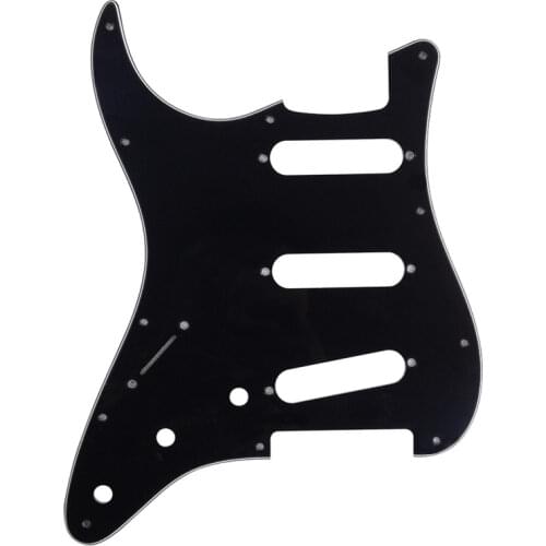 Pleroo Custom Guitar pickgaurd - For Left hand 62' 11 Screw Hole Standard St SSS Guitar pickguard Scratch Plate