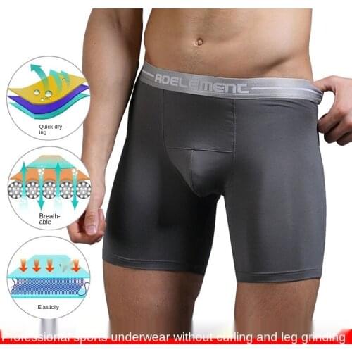 Tight Plus-length Version Sports Man Underwear Modal Anti-grinding Legs Mens Flat-angle Safety Short Pants Large Size 4 5 6 7XL