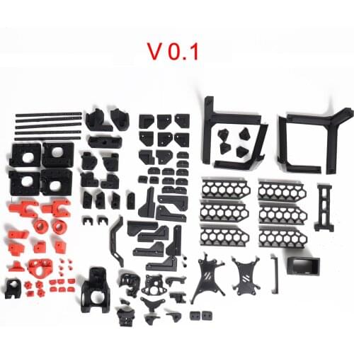 Blurolls Voron V0.1 3d Printer Printed Full Kit Direct Extruder Verison E-sun ABS+ Voron 0.1 printed kit