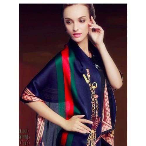 Casual Style Female Silk Wrap Soft Streetwear Light Scarf For Women