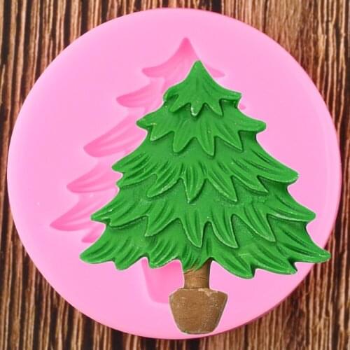 Christmas Tree Silicone Molds Fondant Mold Cake Decorating Tools Candy Clay Chocolate Gumpaste Moulds DIY Cake Baking Mould
