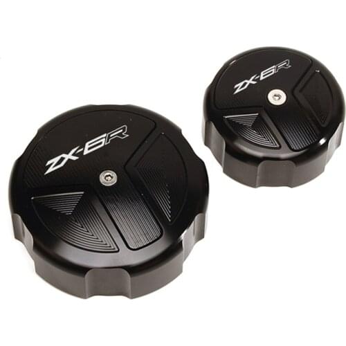 CNC Rear & Front Brake Fluid Reservoir Cap Cylinder cover For Kawasaki Ninja ZX6R 636 ZX-6R 2007-2016 Motorcycle Accessories