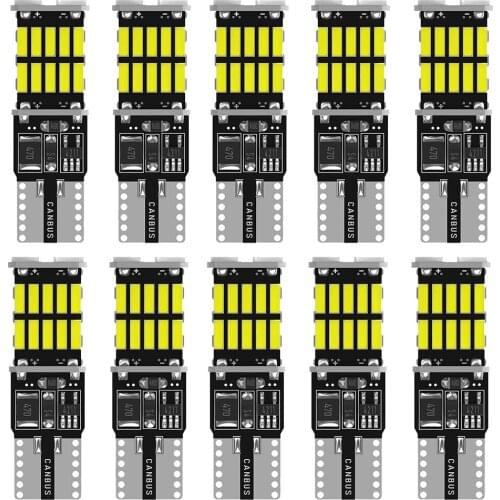 10x T10 W5W Canbus Car LED Bulb for BMW Mini Cooper R56 R53 E90 E46 F20 F10 E39 Z4 Interior Dome Light Trunk Lamp Parking Lights