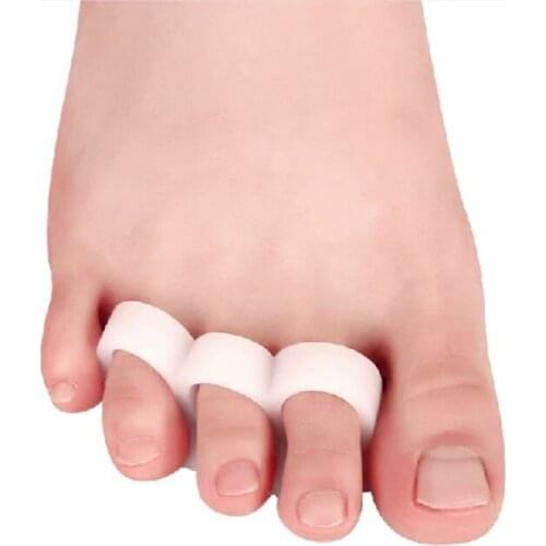 Foot massage Silicone Toe Crest Hammer Toe correct Pain Relief cushion protector toe separator foot care daily use 2 pcs=1 pair