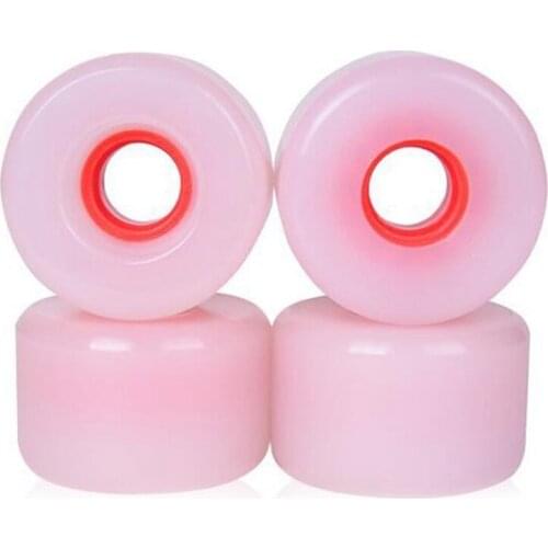 4Pcs 63X40mm Skateboard Wheels Longboard 78A Low Noise Wear-Resisting Road Field Street Skating 85% Springback