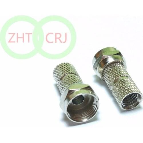 500PCS BRASS F MALE TWIST ON RG59 Connectors RF/Coaxial Selling