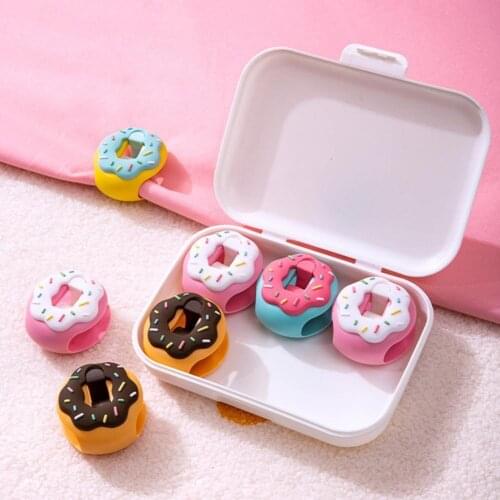 6 Pcs Cute Donut Shape Non-slip Quilt Blanket Clip Duvet Quilt Clips Blankets Fastener Clip Cover Duvet Safety Anti-run Device