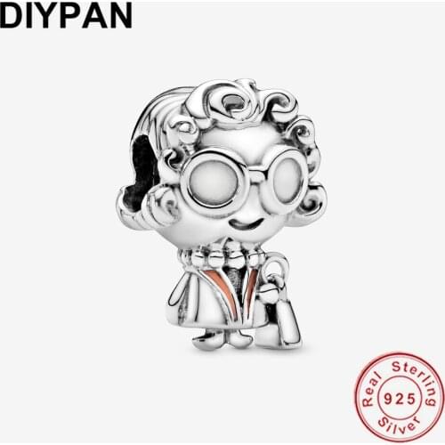 925 Sterling Silver Grandma Charm Fit Pandora Original Bracelet Charm 925 Silver Jewelry Berloque Pendant Beads