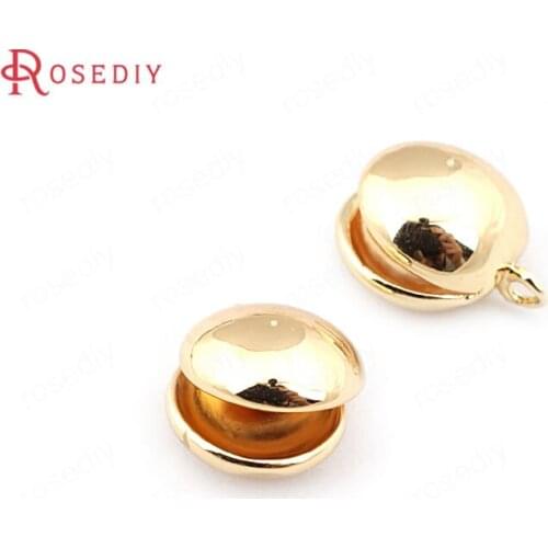 F361)6 pieces 12.5*10mm 24K Gold Color Brass Can Open Connect Clasps High Quality Diy Jewelry Findings Accessories wholesale
