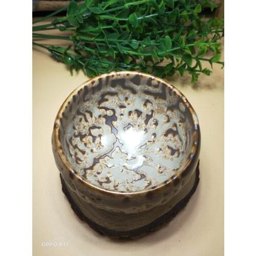 Jianzhan Chinese Vintage Tea Cup Jian Ware Handleless Tea Cups Oil Glaze Tenmoku Pottery Health Benefits more tea plant