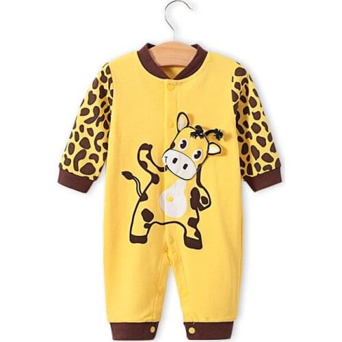 Baby Boy Clothes Newborn Rompers Cotton Cow Print Onesie Infant Jumpsuits Pajamas Baby Long Sleeve New born Clothing Costume