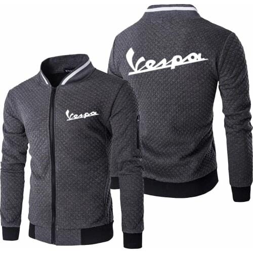 2021 New Mens Vespa Jacket Spring Autumn Long Sleeve Fashion Sportswear Casual Zipper Hoody Male Sweatshirts