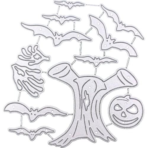 Halloween Ghost Bat Metal Cutting Dies Stencil DIY Scrapbooking Album Paper Card