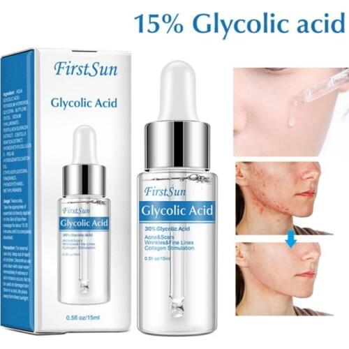 New Natural Glycolic Acid Oil Liquid Anti Wrinkles Serum For Face Cream Whitening Skin Care Anti-Aging Serum