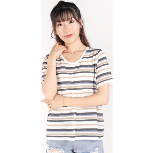 Latest 2021Summer Womens T-shirt Short Sleeve Ice Silk Slim Knitted Blouse Sweatshirt Breathable Sexy Female Round Neck