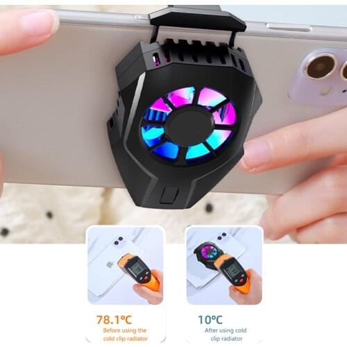 For PUBG Mobile Phone Cooler Cooling Fan Gamepad Holder Bracket Fan Radiator For IPhone Huawei Xiaomi Tablet USB Charging