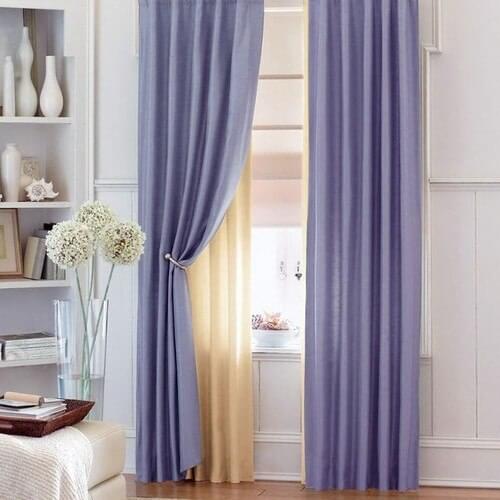 Nature Curtain Pleated Backdrop Curtain-Lilac 80x260 cm-Together with Crystal Renso