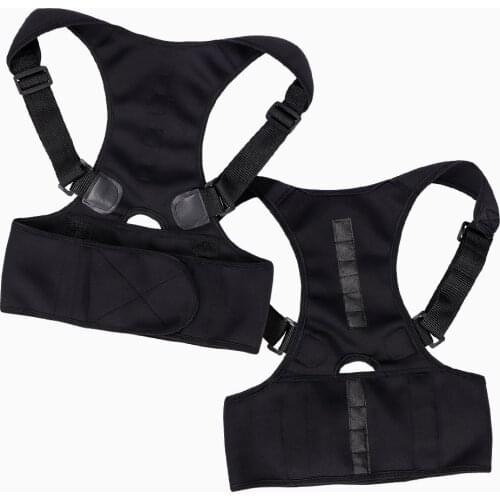 Male Female Adjustable Magnetic Posture Corrector Corset Back Brace Back Belt Lumbar Support Straight Corrector S-4XL